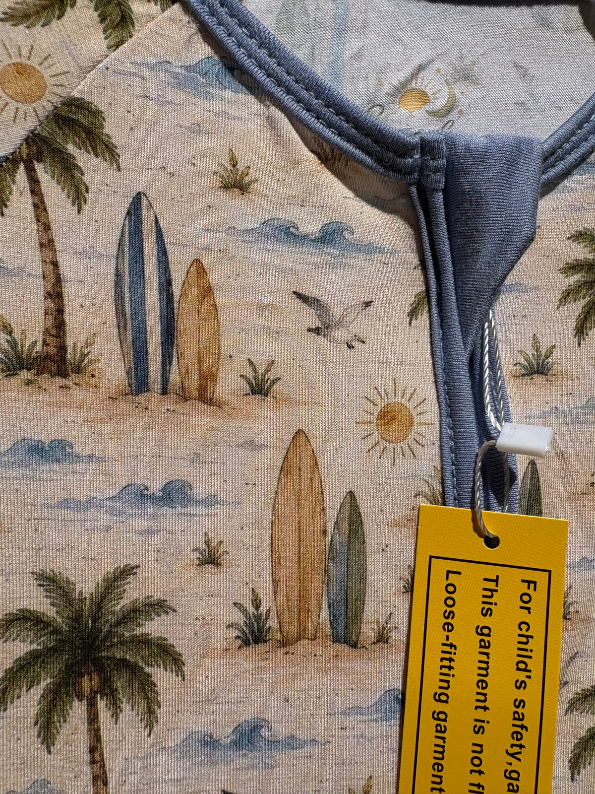 🌊 Sunny Shore Bamboo Zippy Sleeper